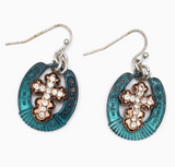 Cross Horseshoe Earrings