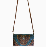 Western Floral Damask Medallion Wallet
