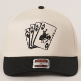 Western Cowboy Card Nat/Black Cap