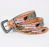 American Darling Floral and Feather Belt