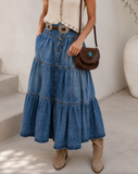 The Clara Denim Skirt