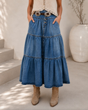 The Clara Denim Skirt