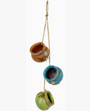 3 Pots on Strings Flower Pots