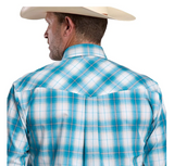 Roper Amarillo Collection Plaid Blue Shirt