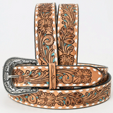 American Darling Buckstitched Floral Tooled Belt