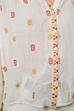Blue B Embroidered Loose Fit Blouse