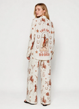 Blue B Western Rodeo Print Pant Set
