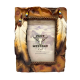 Pure Western Three Feathers Picture Frame