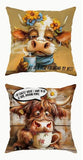 Cowhead Cushions #2 (Set of 2)