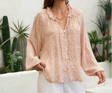 Womens Blush Paisley Blouse