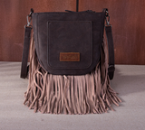 Trinity Ranch Hair on Hide Fringe Tote Crossbody