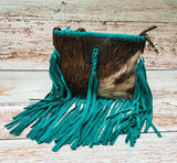 Montana West Hair on Hide Fringe Crossbody