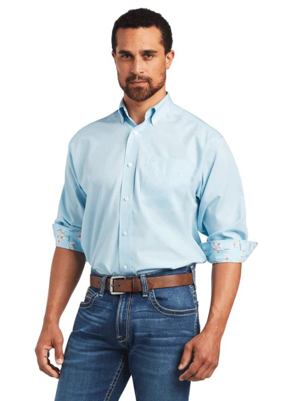 Ariat Solid Crystal Blue Shirt