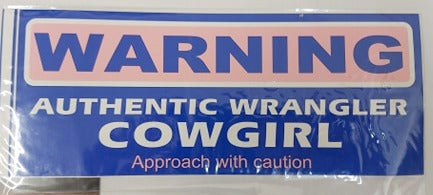 Wrangler Authentic Cowgirl Sticker