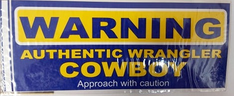 Wrangler Authentic Cowboy Sticker