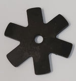 Black 6 Point Square Rowels