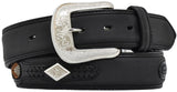 Nocona Black Leather Belt