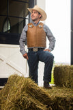 Phoenix Pro Max Tan Leather Bull Vest