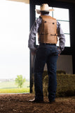 Phoenix Pro Max Tan Leather Bull Vest