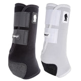 An ultra lightweight, close profile, support boot that is ideal for training and competition. The shock absorbing Splint Pad gives maximum protection to the splint bone, tendons, and other soft tissues. Guards against crossfire and other scalping injuries