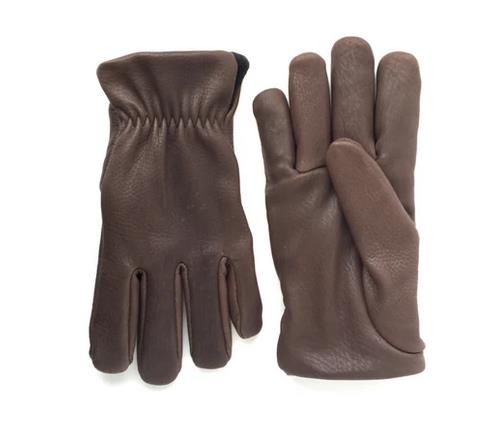 Sullivan Brown Lined Deerskin Roper Gloves