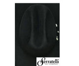 6X Serratelli Black S3 - 4 1/4"Brim