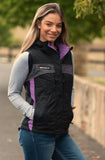 Bullzye Womens Carla Vest Black/Purple