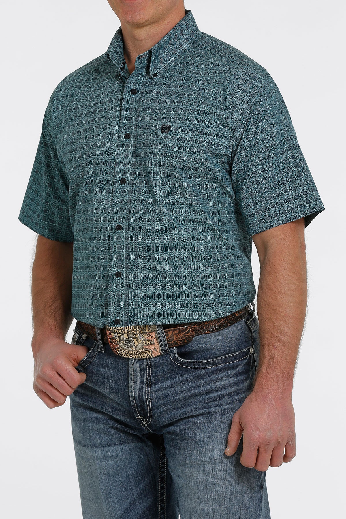 Cinch Electric Classic Fit Short Sleeve Shirt