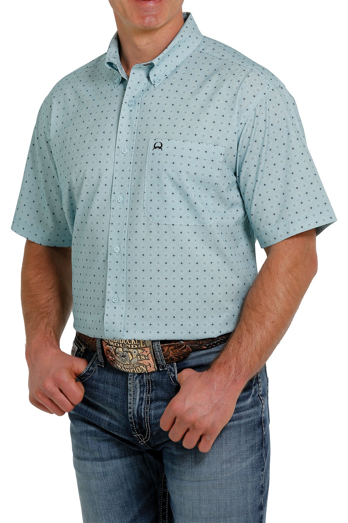 Cinch Optical Classic Fit Short Sleeve Shirt