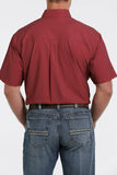 Cinch Lightweight Burgundy Short Sleeve Shirt