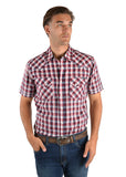 Pure Western Mens Edward Check Shirt Sleeve Shirt