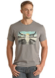 Rock & Roll Mens Longhorn Graphic T-Shirt