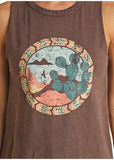 Rock & Roll Cowgirl Cactus Graphic Tank