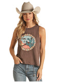 Rock & Roll Cowgirl Cactus Graphic Tank