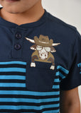Thomas Cook Boys Pocket Bull Henley T-Shirt
