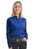 Wrangler Tracey Royal Blue Drill Shirt