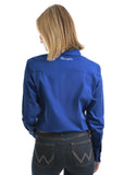 Wrangler Tracey Royal Blue Drill Shirt