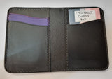 Handcrafted Black Leather Card Wallet #5