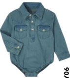 Shea Baby Dark Denim Onesie