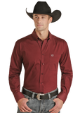 Panhandle Slim Solid Burgundy Shirt