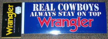 Wrangler Real Cowboys Sticker
