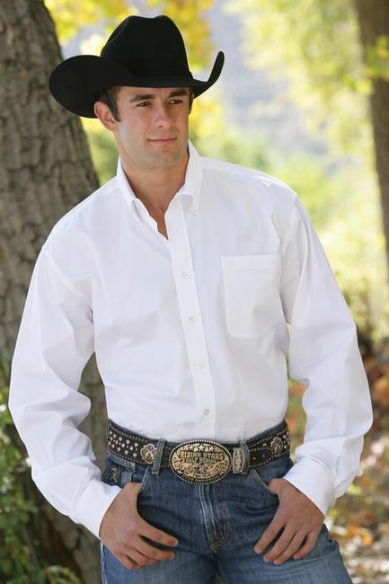 Cinch Solid White Shirt
