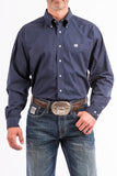 Cinch Solid Navy Classic Fit Shirt