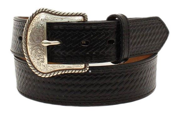 Nocona Black Basket Weave Belt