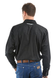 Wrangler Black Rodeo Drill Logo Shirt